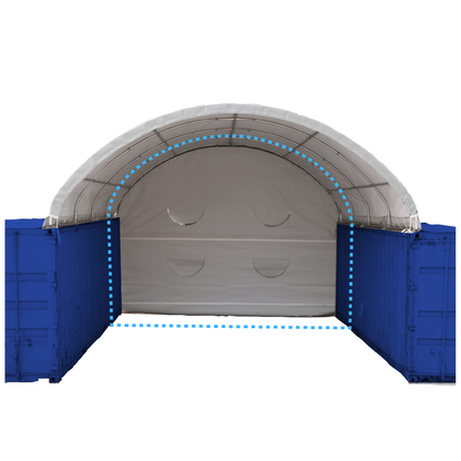 Rear Panel for W20' Container Shelter