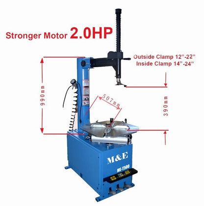 Swing Arm Tire Changer Wheel 12-24'' Tire Changer Machine M&E-T500