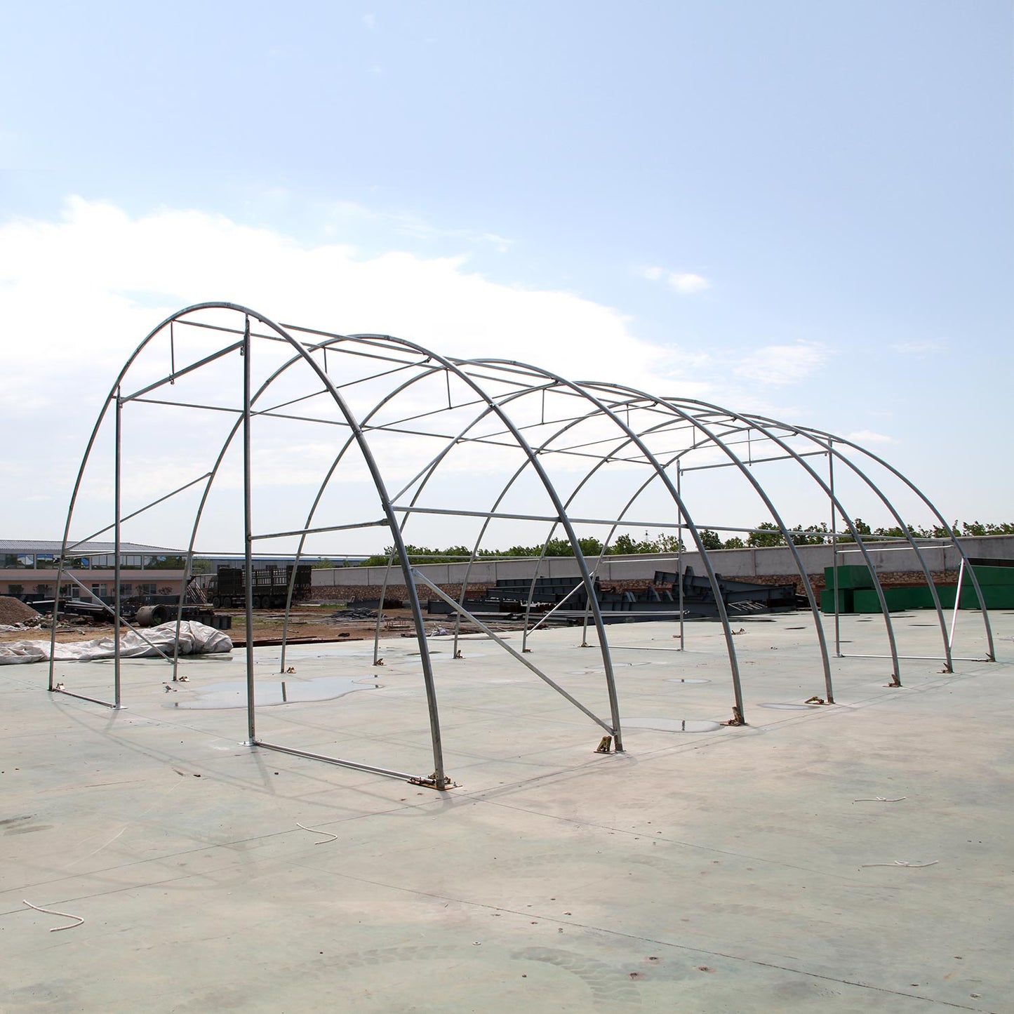 W20'xL30'xH12' Single Truss Arch Storage Shelter