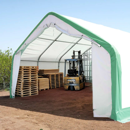W20'xL20'xH12' Single Truss Storage Shelter