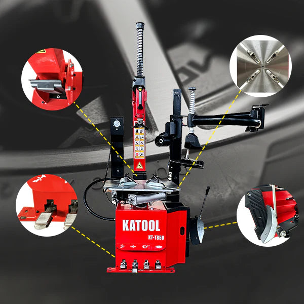 KT-T850 Tilt-Arm Wheel Clamp Tire Changer Machine